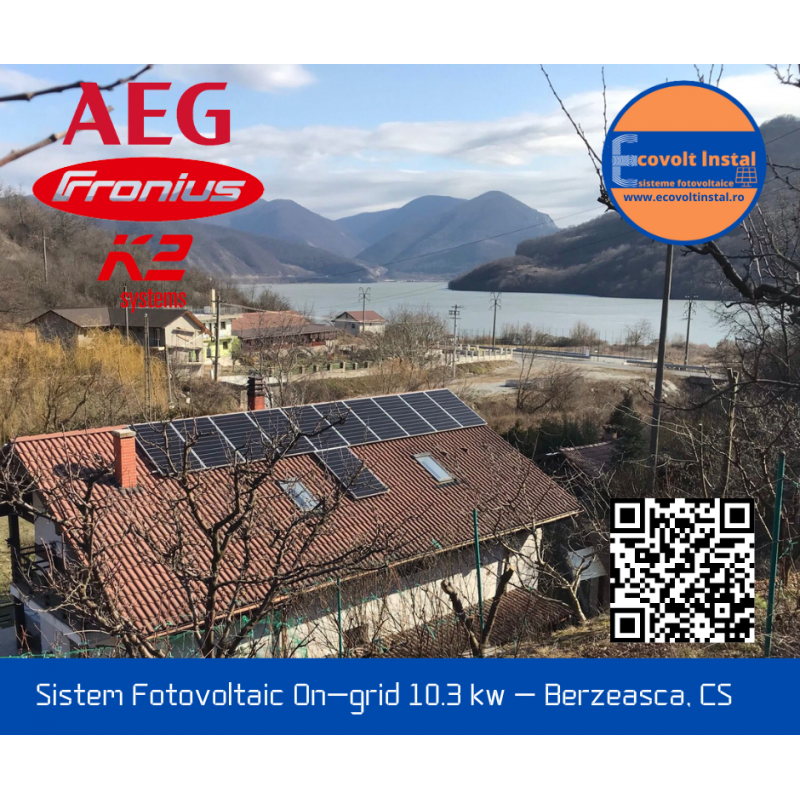 Sistem fotovoltaic On-grid 10.3 kw - Berzeasca, jud. Caraș-Severin